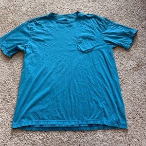 johnnie-O Teal Short-Sleeve Pocket Tee